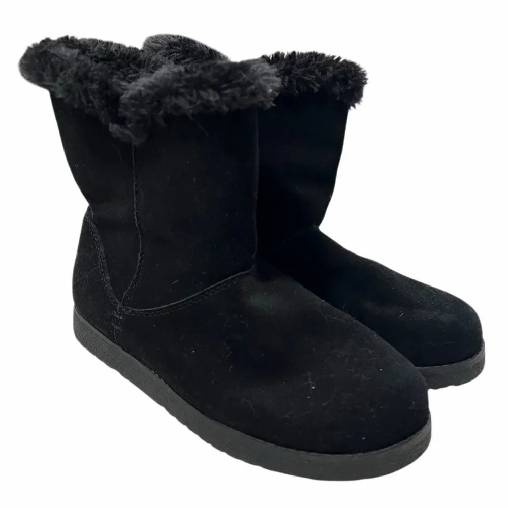 Women's Black Fur-Lined Boots